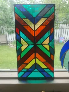 Geometric Panel by Badlands Glassworks