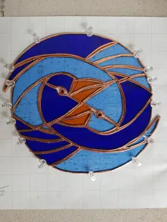Koi Panel by Badlands Glassworks