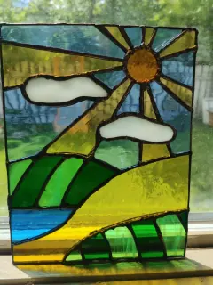 Prairie Landscape Study by Badlands Glassworks
